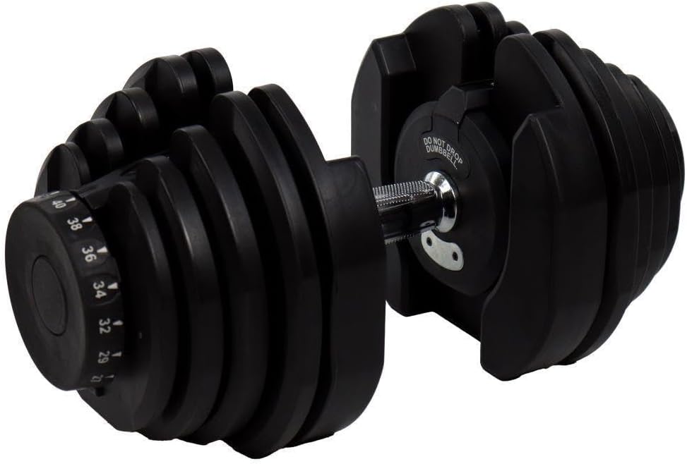 Halter Regulable 24kg Dumbbell Ajustable con Base