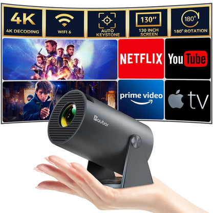 Proyector 4K Flexbeam Smart 360 [🔥Paga 1 y obtén 2 Solo Hoy]