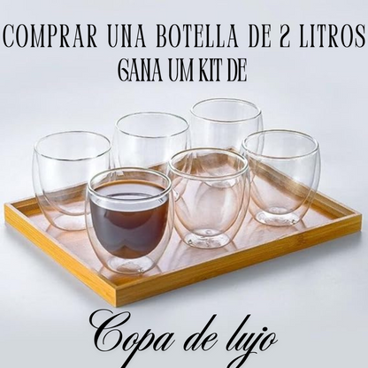 Botella Térmica Coffeepontis + REGALO: Juego de 6 Tazas [Último día de Promoción]